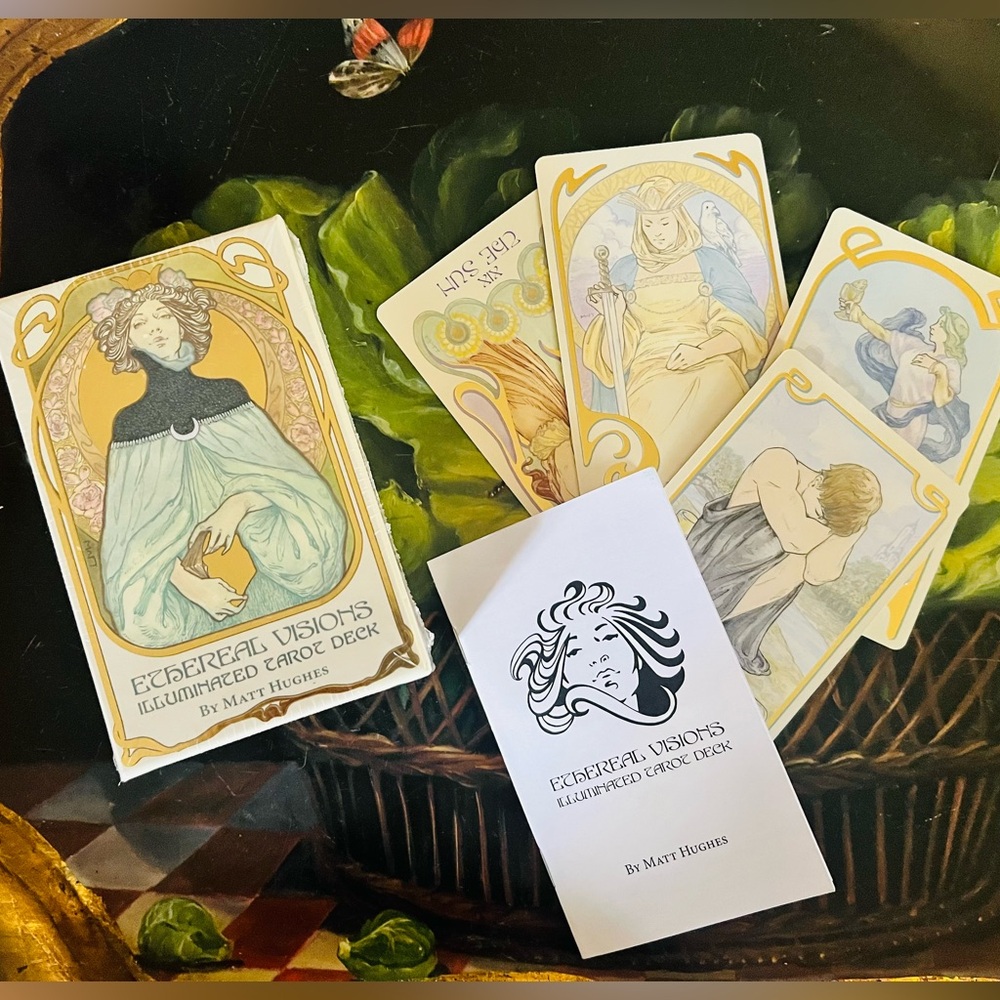 J. Crew Matt Hughes “Ethereal Visions Illuminated Tarot “Tarot Card Deck